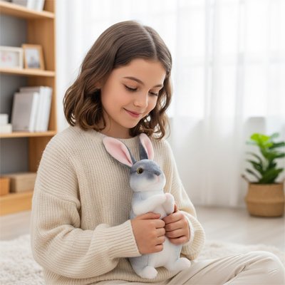 Peluche lapin Calinou debut
