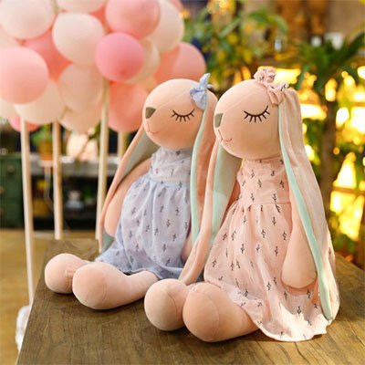 Peluche lapin doux