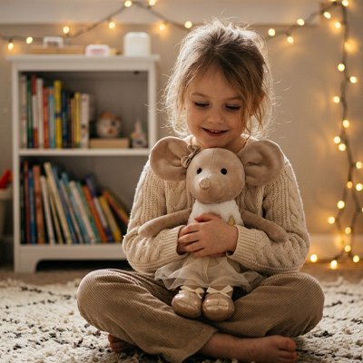 Peluche souris souris marron