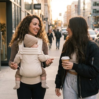 PORTE BEBE beige