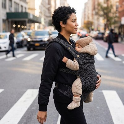 PORTE BEBE gris maman