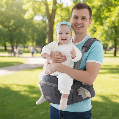 PORTE BEBE HANCHE bébé papa