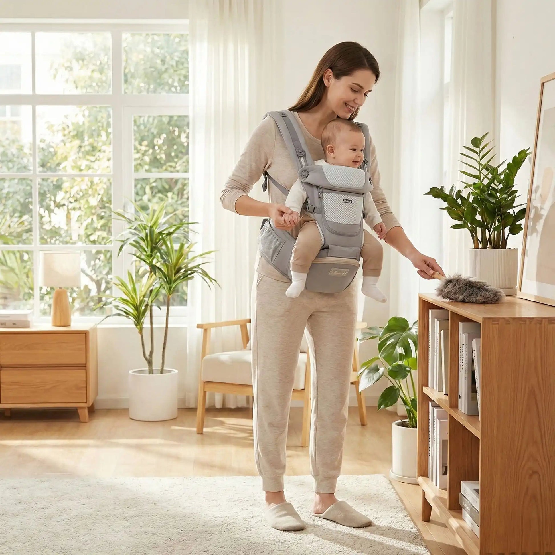 PORTE BEBE maman menage