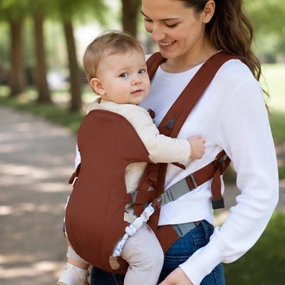 Porte bebe Portéa marron