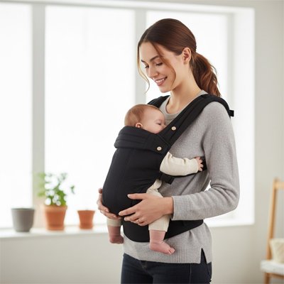PORTE BEBE PHYSIO noir maman