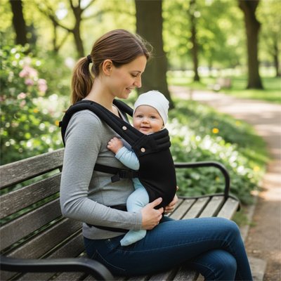 PORTE BEBE PHYSIO noir
