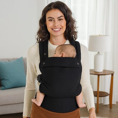 Porte bébé physiologique noir