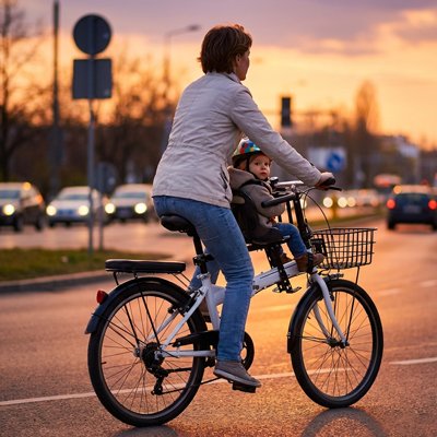 PORTE BEBE VELO metal maman