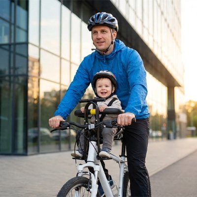 PORTE BEBE VELO papa enfant