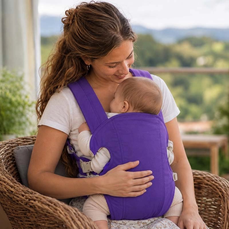 Porte bebe violet maman
