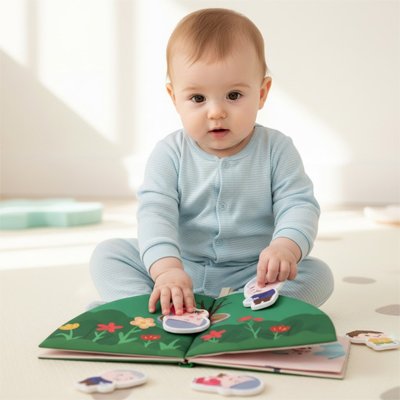 Livre bebe en tissus | Sensoriel Éveil Coloré bebeloulou
