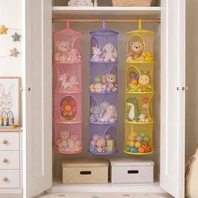 Rangement pour peluche | Panier Toutou bebeloulou