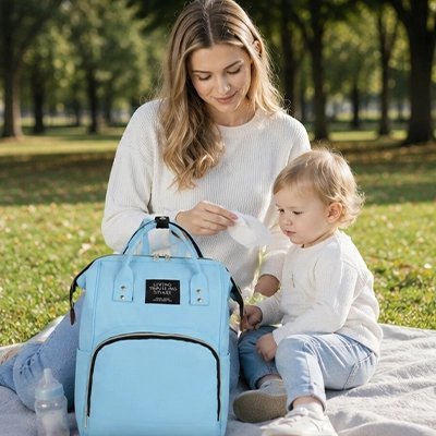 Sac a dos a langer Pratique et Stylé bleu