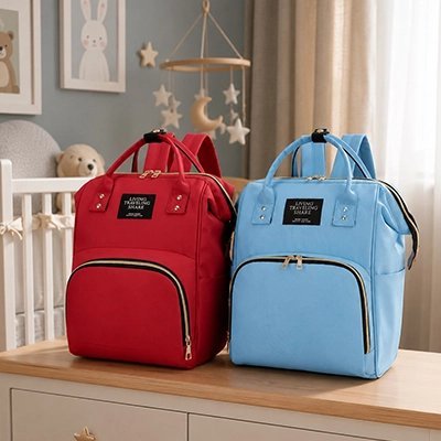 Sac a dos a langer Pratique et Stylé bleu rouge