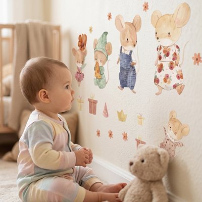 Stickers muraux bébé dans chambre