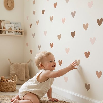 Stickers muraux | Petits Coeurs bebeloulou