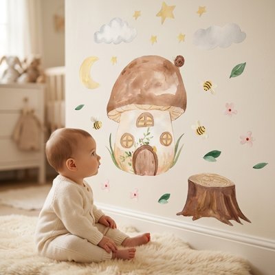 Stickers muraux  chambre bébé abeille