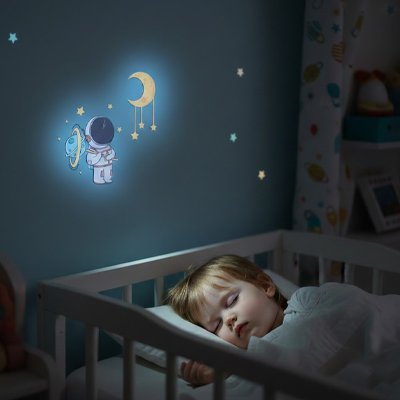 Stickers muraux chambre bébé bleu