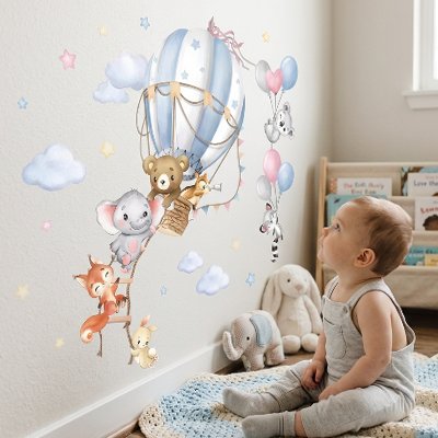 Stickers muraux chambre bébé petit nuage