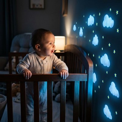 Stickers muraux chambre | Magie Phosphorescente bebeloulou