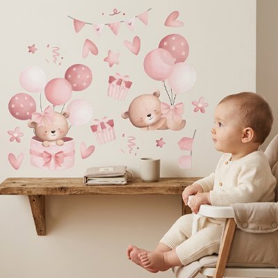 Stickers muraux chambre enfant chaise