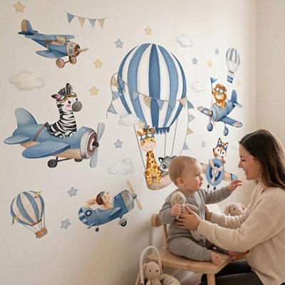 Stickers muraux chambre maman bébé