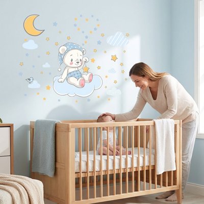 Stickers muraux chambre maman