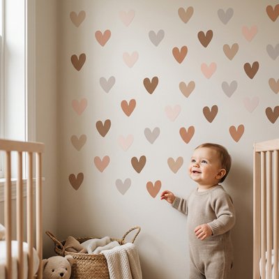 Stickers muraux | Petits Coeurs bebeloulou