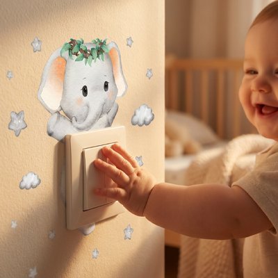 Stickers muraux enfant Éléphant bébé