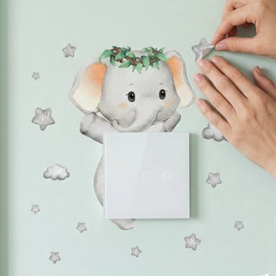 Stickers muraux enfant | Éléphant bebeloulou