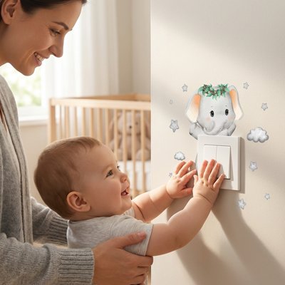 Stickers muraux enfant |Éléphant 