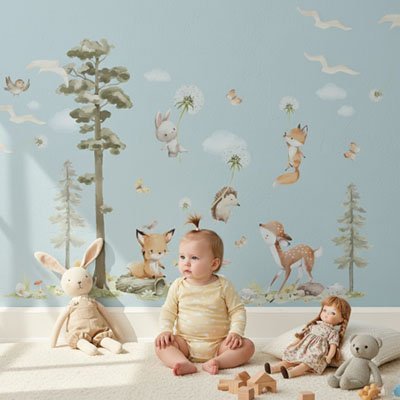 Stickers muraux enfant colorés | Déco Créative bebeloulou