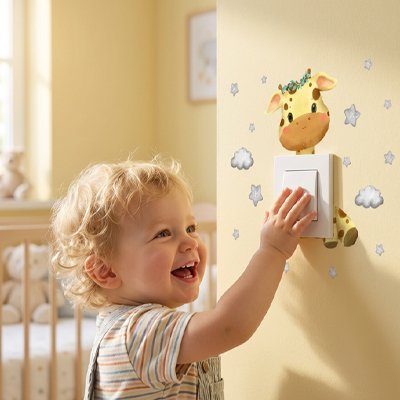 Stickers muraux enfant girafe enfant