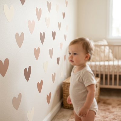 Stickers muraux | Petits Coeurs bebeloulou