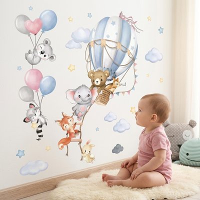 Stickers muraux mural ballon