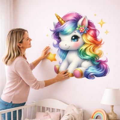 Stickers muraux | Licorne magique bebeloulou