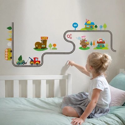 Stickers muraux | Circuit Routier bebeloulou