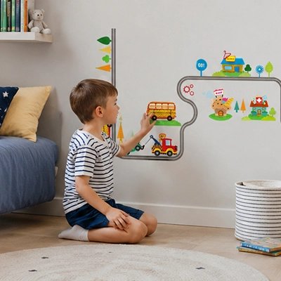 Stickers muraux | Circuit Routier bebeloulou