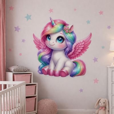 Stickers muraux | Licorne magique bebeloulou