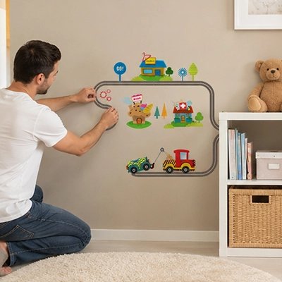 Stickers muraux | Circuit Routier bebeloulou