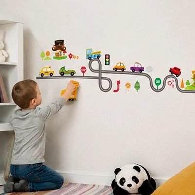 Stickers muraux | Circuit Routier bebeloulou