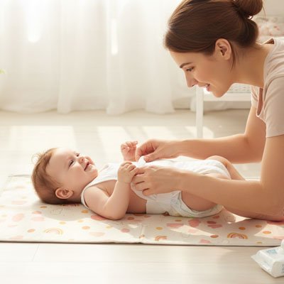 Tapis à langer nomade | Impermeo bebeloulou