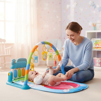 Tapis d'éveil bébé enfant maman gym