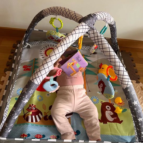 Tapis d'éveil sensoriel | Coloré Éveil bebeloulou