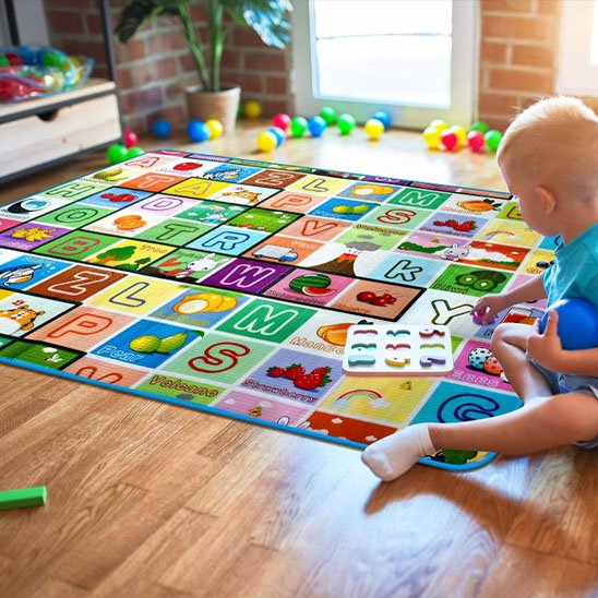Tapis d'éveil sensoriel et coloré | BabyExplore bebeloulou