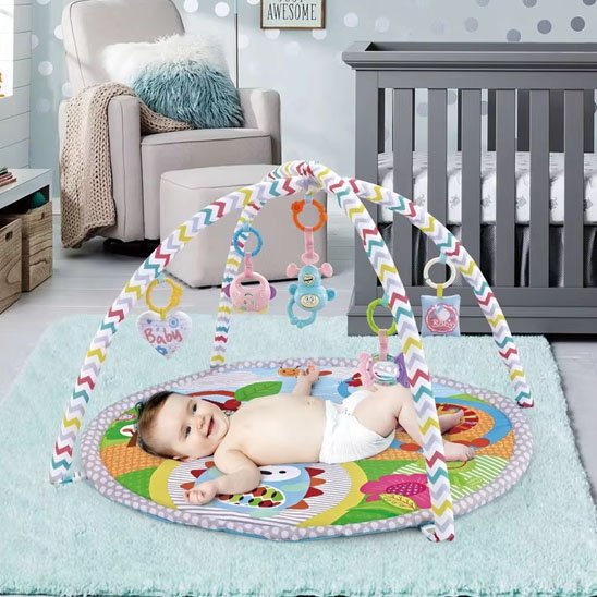 Tapis d'éveil sensoriel coloré | Éveil Bébé bebeloulou