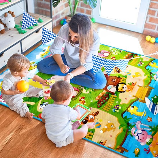 Tapis d'éveil sensoriel et coloré | BabyExplore bebeloulou