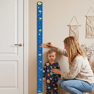 Toise enfant Croissance bleu