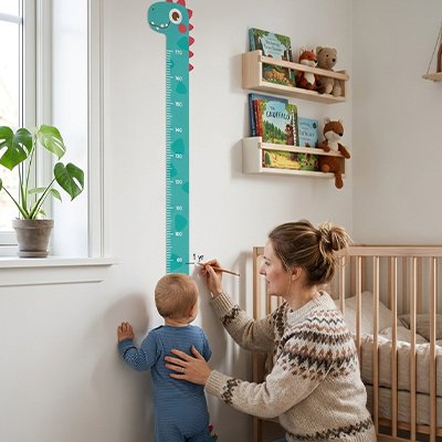 Toise enfant Croissance Ludique dino