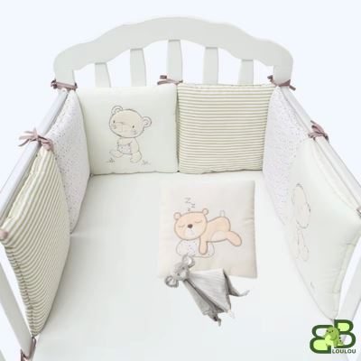 tour de lit bebe beige